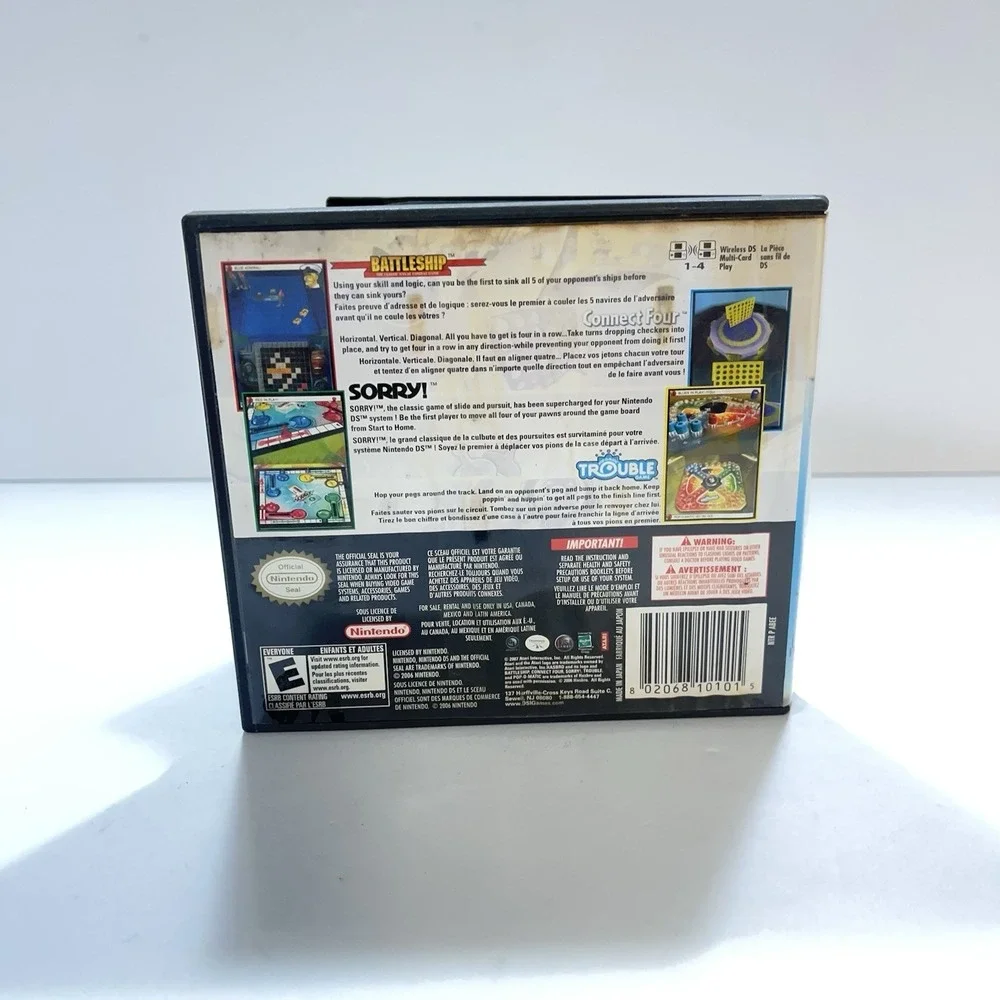 Nintendo DS - Battleship/Connect 4/Sorry/Trouble Complete FREE SHIPPING